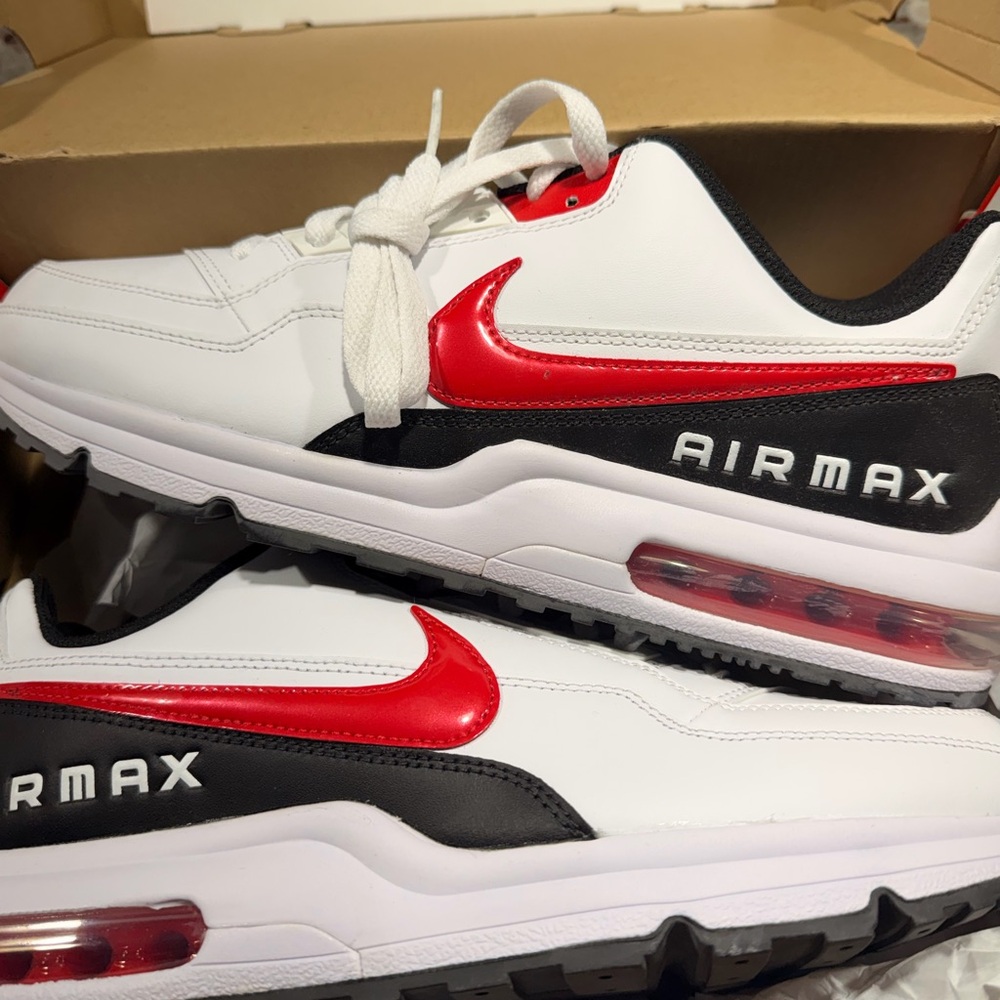 Nike Air Max 3 LTD White and Red Sneakers - Picture 6 of 7